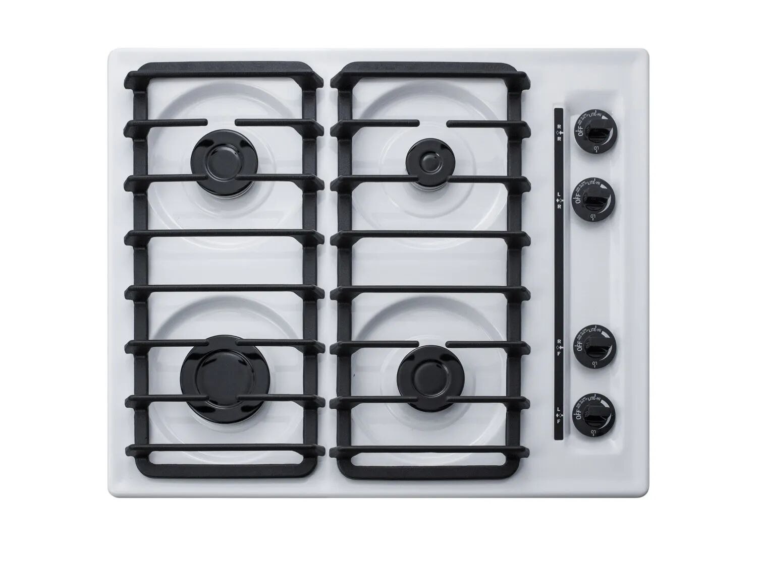 Summit WTL033S 24" Wide 4-Burner Gas Cooktop