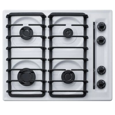 Summit WTL033S 24" Wide 4-Burner Gas Cooktop