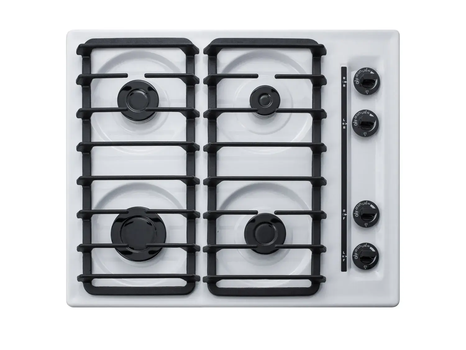 Summit WTL033S 24" Wide 4-Burner Gas Cooktop