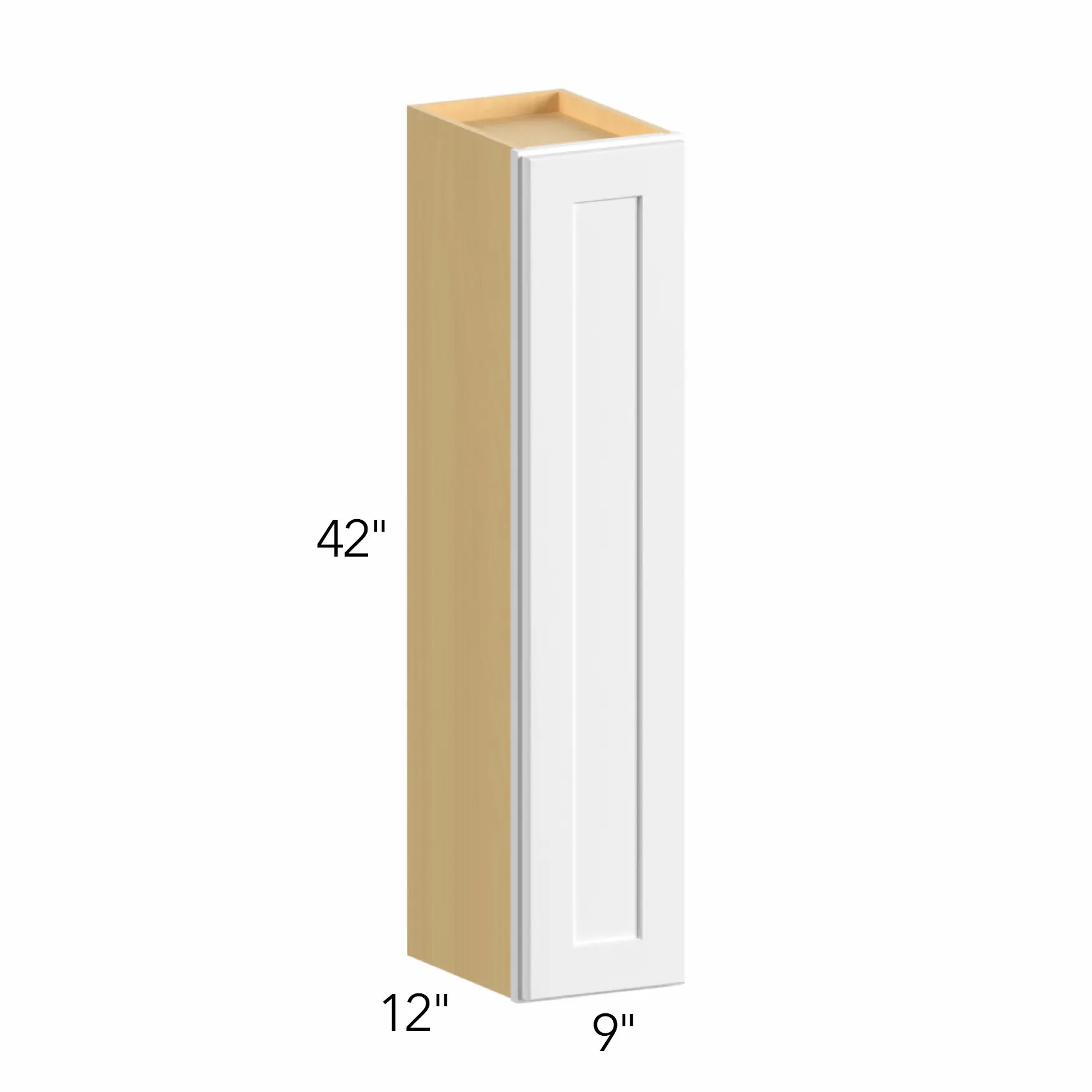 Allure® Galaxy Dove 9"W x 42"H x 12"D Wall Cabinet (W0942)