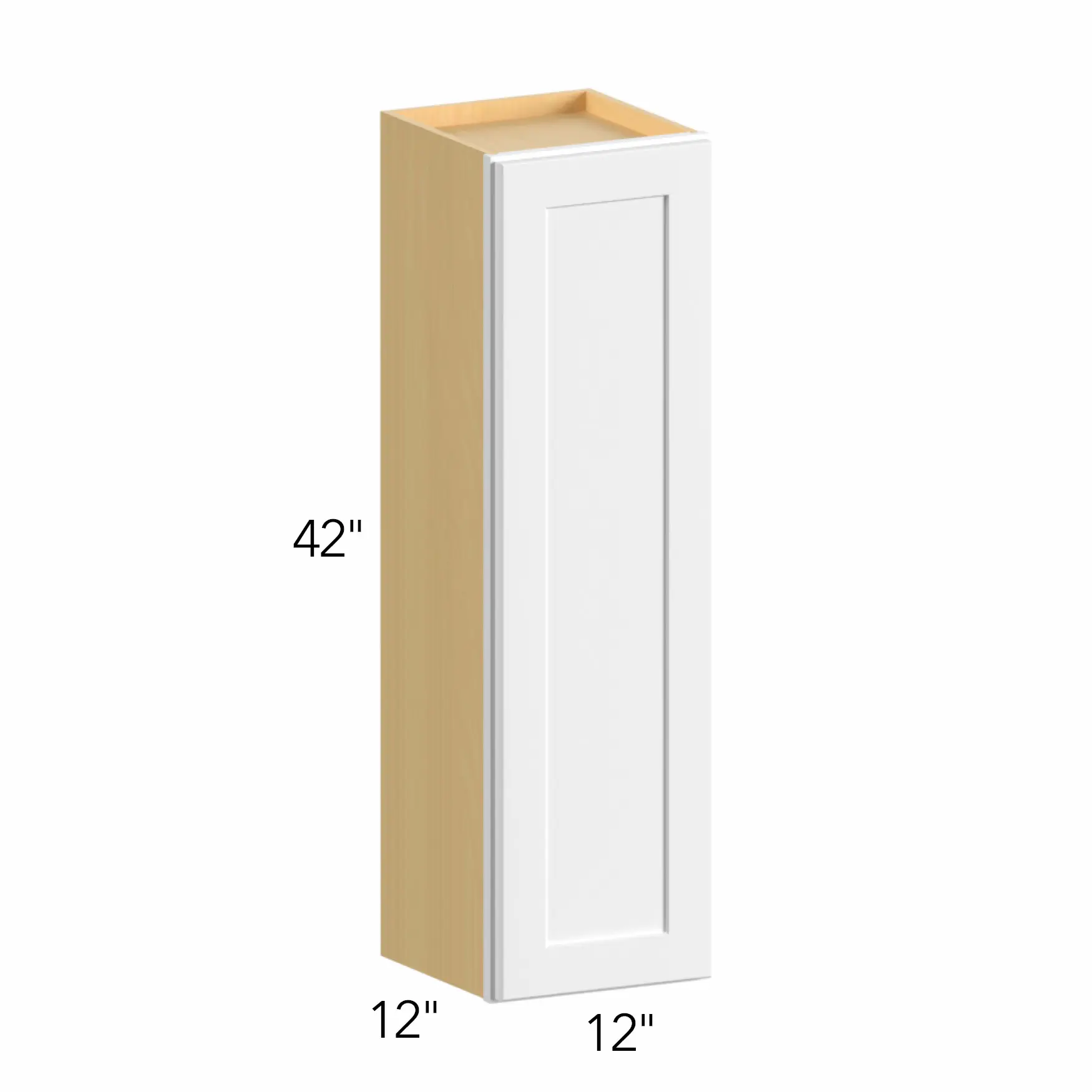 Allure® Galaxy Nickel 12"W x 42"H x 12"D Wall Cabinet (W1242)