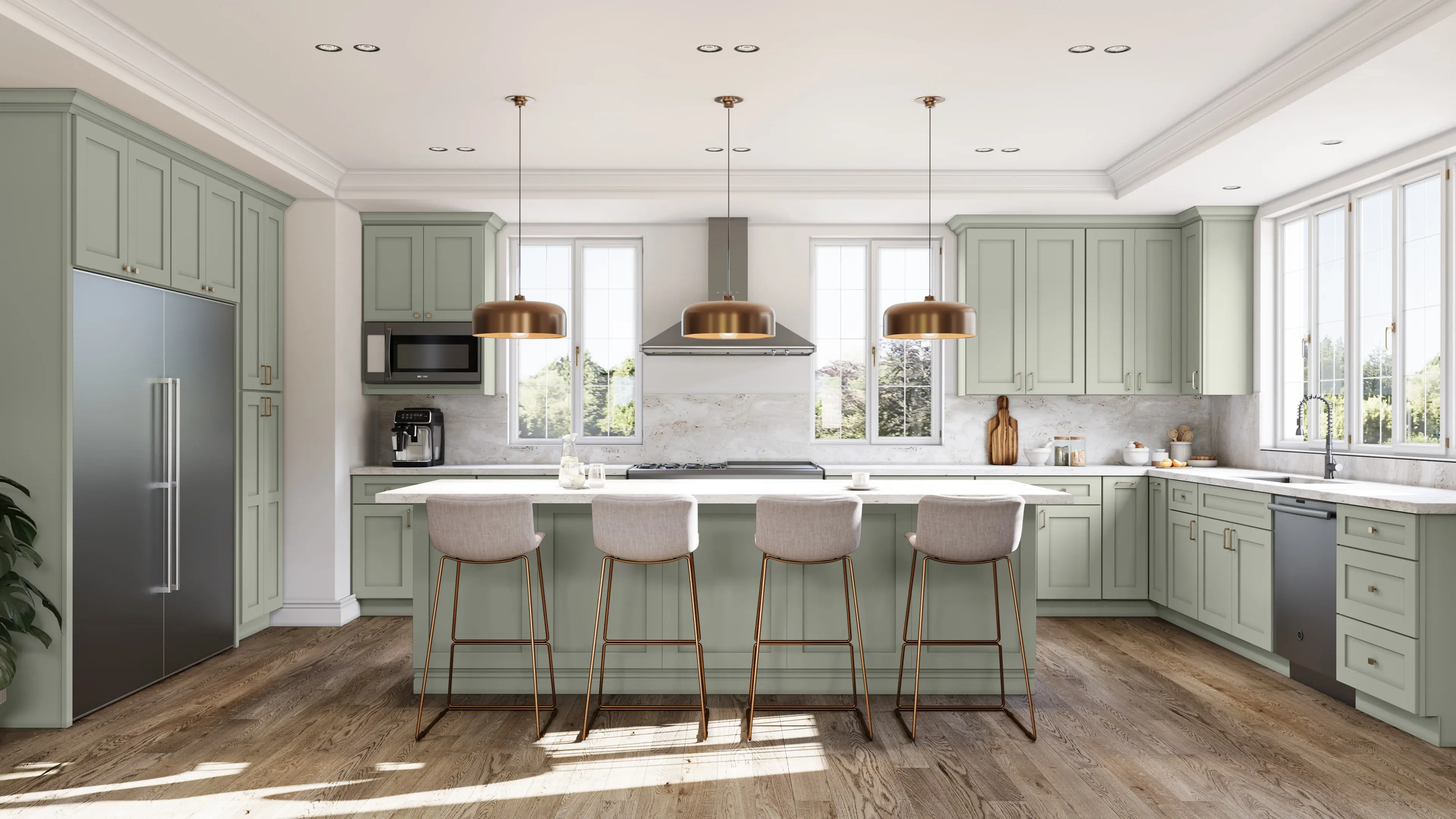 Allure® Galaxy Pistachio Green 12"W x 15"H x 12"D Wall Cabinet (W1215)